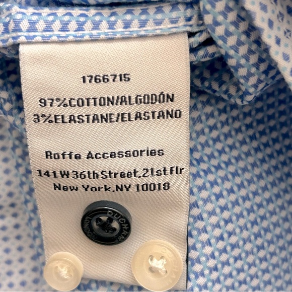 Duchamp London Diamond Dot Long Sleeve Button Down Shirt - Picture 6 of 9